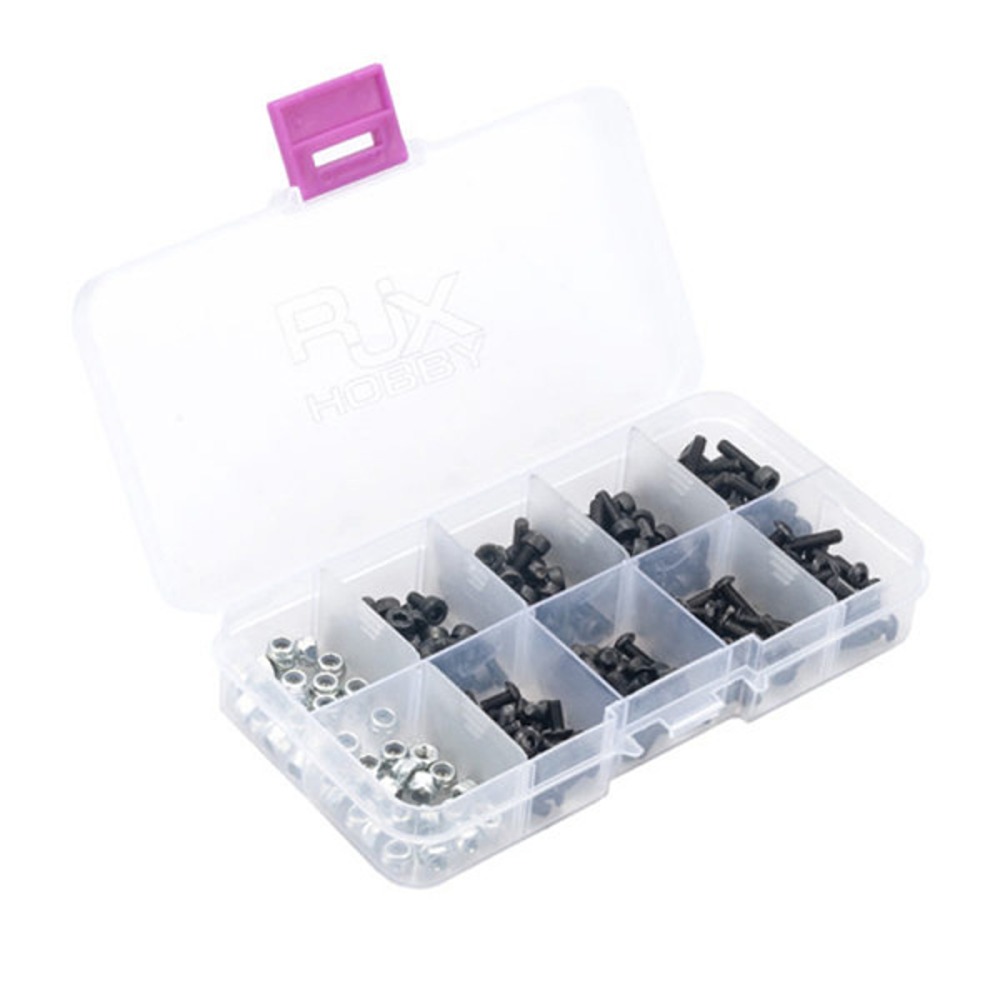 [RJXHOBBY] Screws and Nuts Compartment Plastic Storage Container